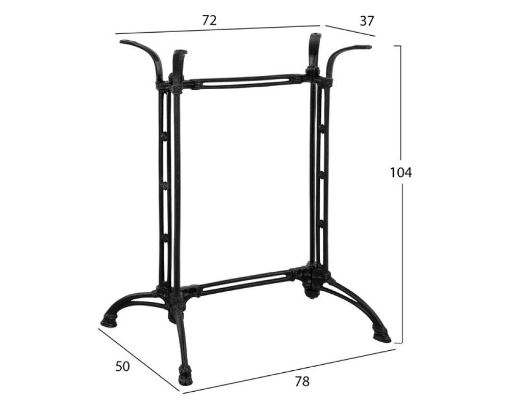 Основа за маса 465 в черен цвят - За заведения и ресторанти
