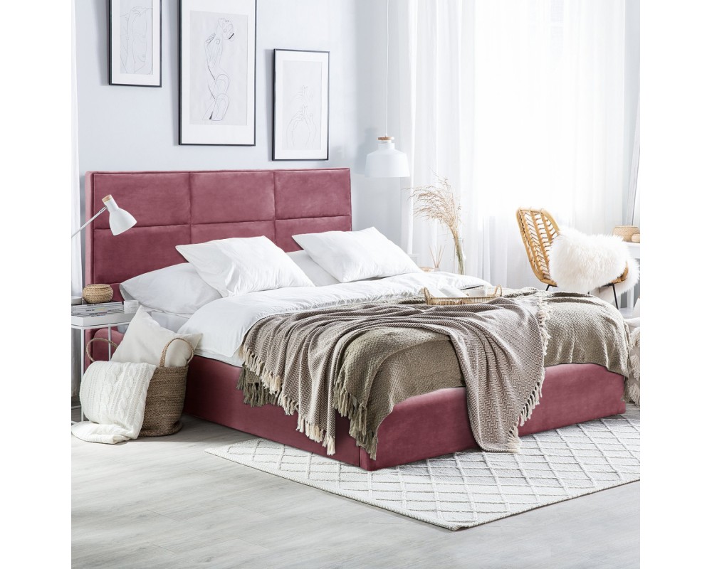 Спалня Briley 8302 в тъмнорозов цвят - Легла Спалня Briley 8302 в тъмнорозов цвят - Легла