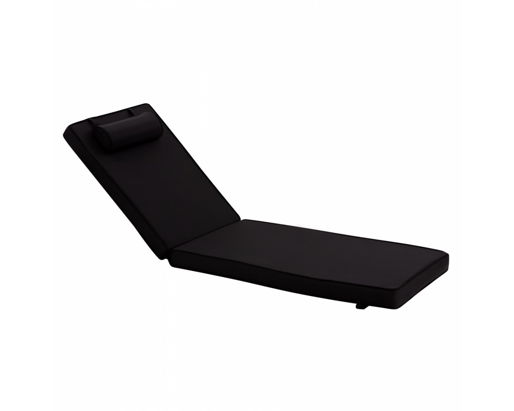 Възглавница за шезлонг 0005 в черен цвят - Възглавници за градински мебели