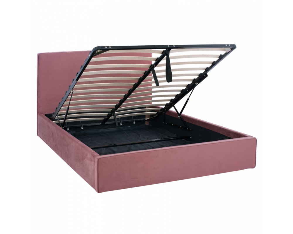 BED ALLIE HM584.12 160X200 WITH STORAGE SPACE DUSTY PINK - Спалня Allie 8412 в цвят пепел от рози - Легла