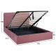 BED ALLIE HM584.12 160X200 WITH STORAGE SPACE DUSTY PINK - Спалня Allie 8412 в цвят пепел от рози - Легла