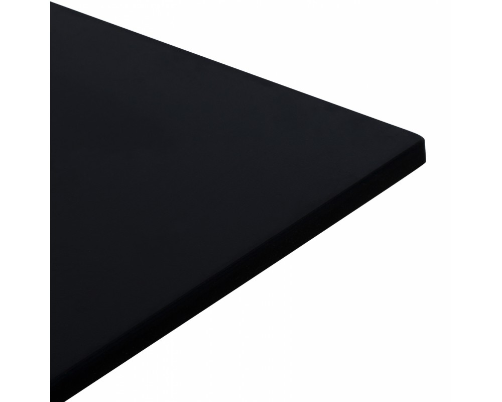 HPL плот 60X60, черен мат - HPL плот 60X60, черен мат -