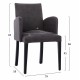 Кресло/стол 7211 - сив - Кресла