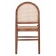 CHAIR BEECH WOOD IN WALNUT-RATTAN BEIGE HM9407.04 43x50x87H cm. - CHAIR BEECH WOOD IN WALNUT-RATTAN BEIGE HM9407.04 43x50x87H cm. -