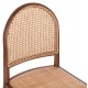 CHAIR BEECH WOOD IN WALNUT-RATTAN BEIGE HM9407.04 43x50x87H cm. - CHAIR BEECH WOOD IN WALNUT-RATTAN BEIGE HM9407.04 43x50x87H cm. -