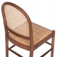 CHAIR BEECH WOOD IN WALNUT-RATTAN BEIGE HM9407.04 43x50x87H cm. - CHAIR BEECH WOOD IN WALNUT-RATTAN BEIGE HM9407.04 43x50x87H cm. -