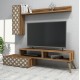 Тв шкаф от ПДЧ 9502 орех и крем 150x37.2x37.8Hcm. - ТВ Шкафове