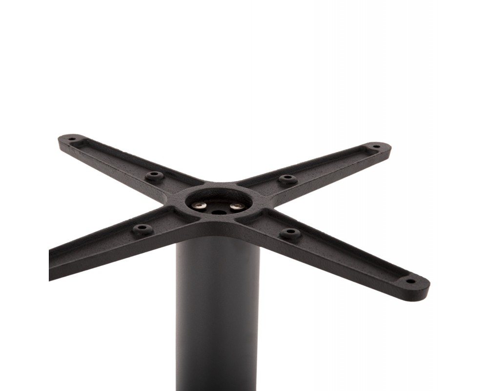 BASE FOR BAR TABLE HM439.20 MATTE GREY METAL WITH HEIGHT ADJUSTERS 45Χ45Χ107Hcm. -
