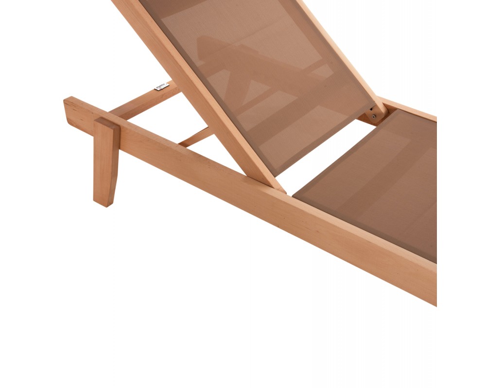 Дървен плажен шезлонг 5605 с размери - 200x61-66x31-91Hcm - Шезлонги Дървен плажен шезлонг 5605 с размери - 200x61-66x31-91Hcm - Шезлонги