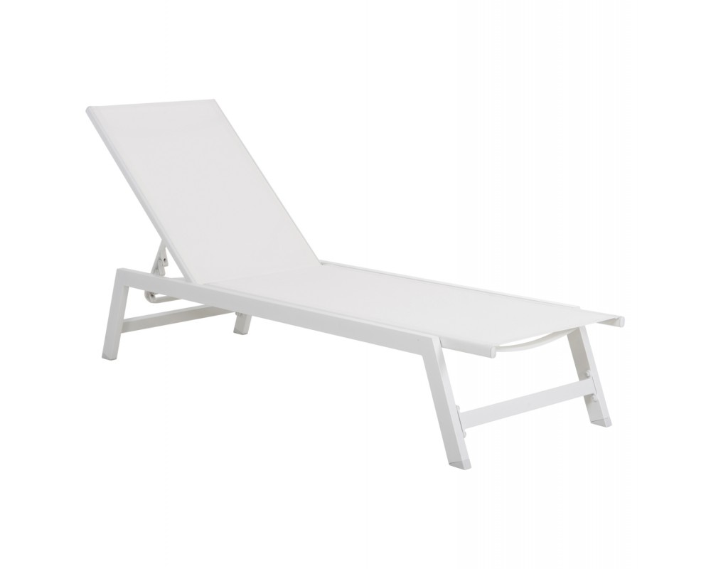 Алуминиев плажен шезлонг 5901 с размери 191,5x55,5x89,5Hcm. - Шезлонги