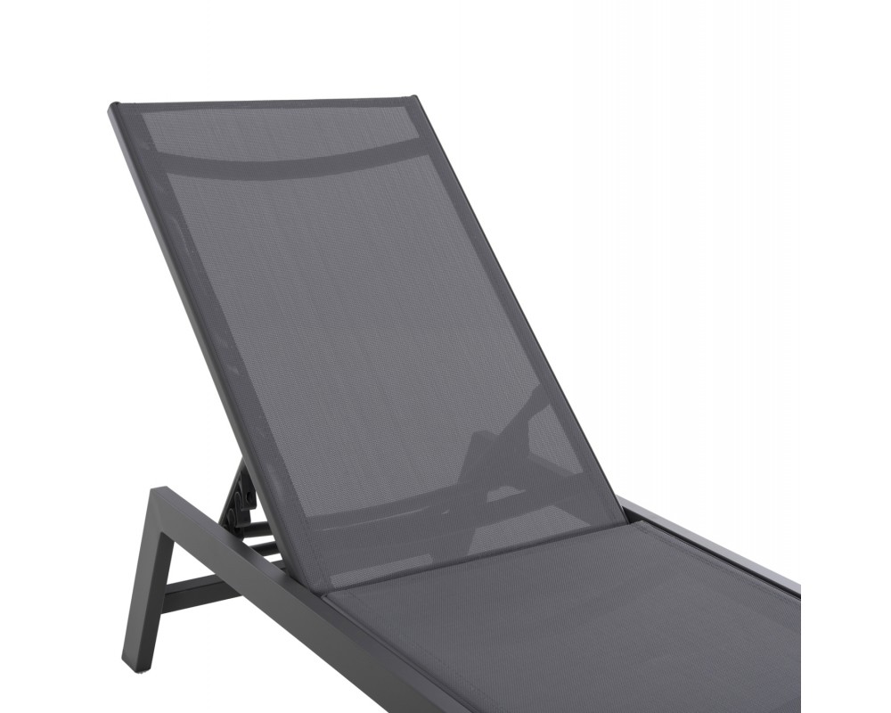 Алуминиев плажен шезлонг 5903 с размери 191,5x55,5x89,5Hcm. - Шезлонги