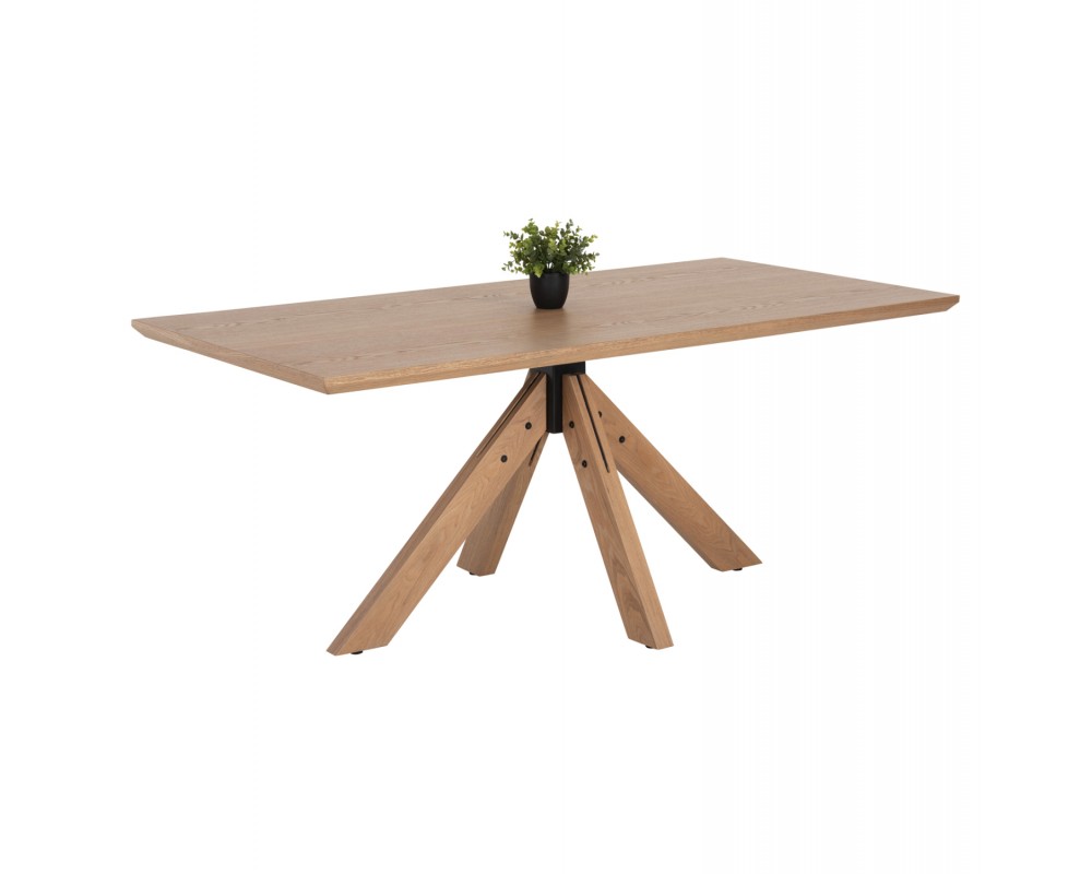 Трапезна маса 9853 от каучуково дърво 180x90x75Hcm. - Трапезни маси