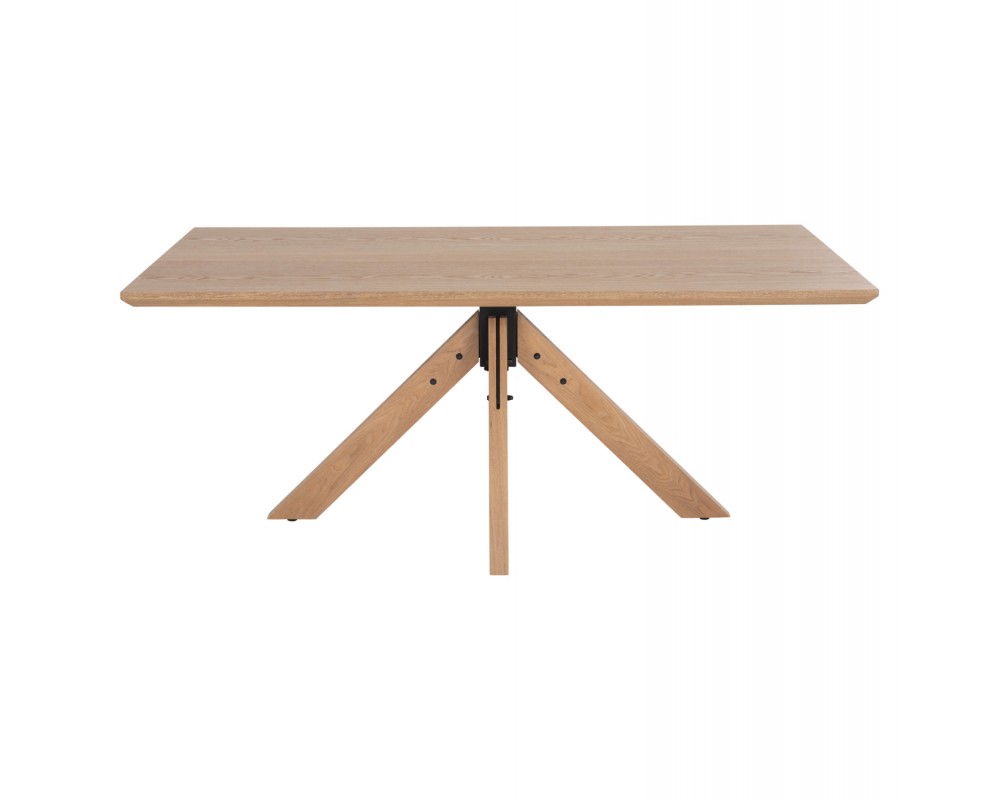 Трапезна маса 9853 от каучуково дърво 180x90x75Hcm. - Трапезни маси