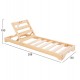 Дървен плажен шезлонг 1501 - 80x208x32-100Hcm. - Шезлонги