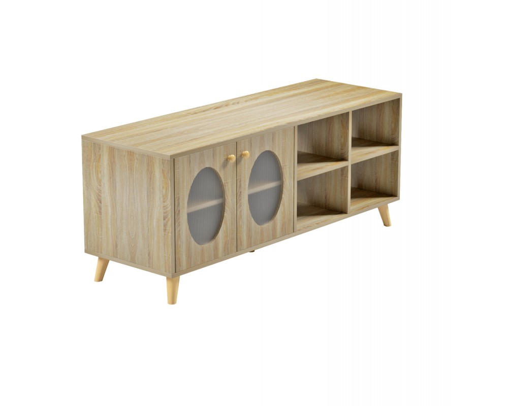 Тв шкаф 9879 от ПДЧ в цвят сонома 120x40x51Hcm. - ТВ Шкафове