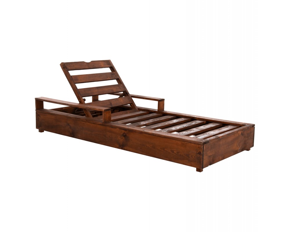Дървен шезлонг 6162 - 200x92x23,5-73Hcm. - Шезлонги Дървен шезлонг 6162 - 200x92x23,5-73Hcm. - Шезлонги