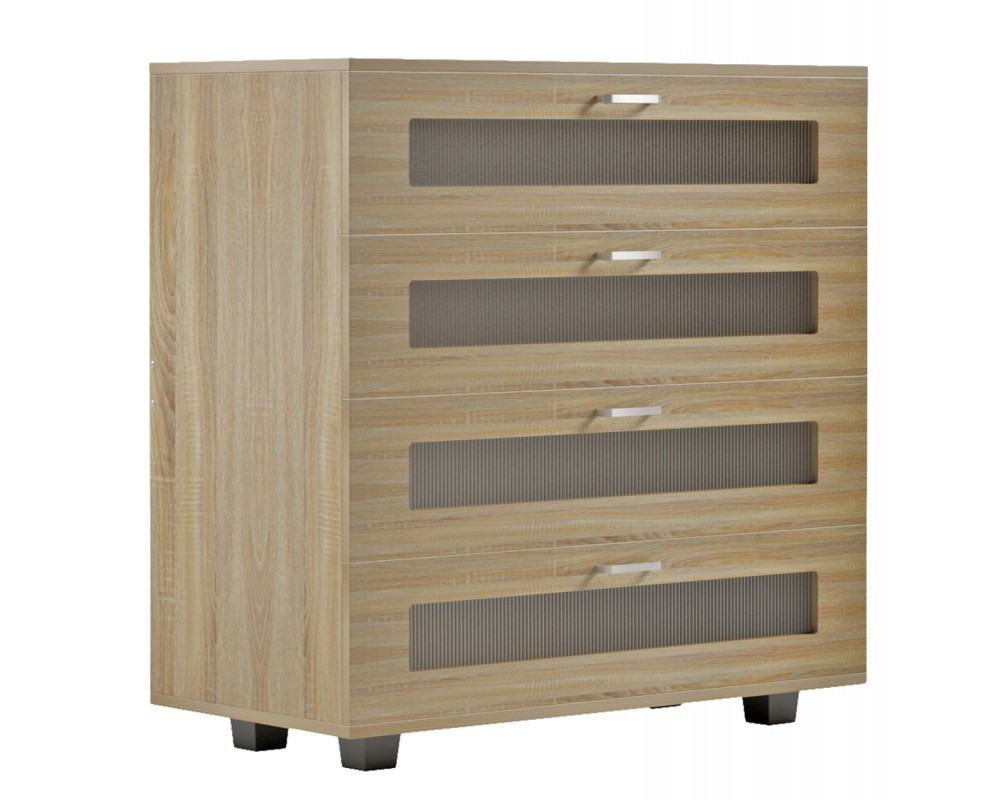 Скрин 8001 с четири чекмеджета 80Χ40Χ83Hcm. - Скринове и тоалетки