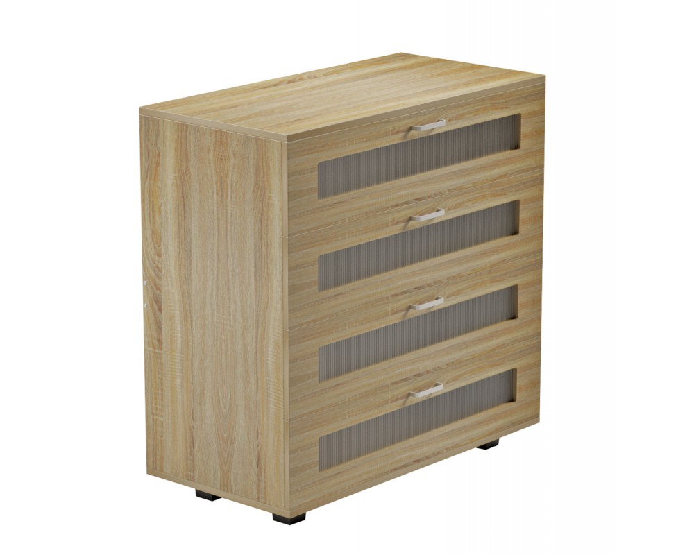Скрин 8001 с четири чекмеджета 80Χ40Χ83Hcm. - Скринове и тоалетки