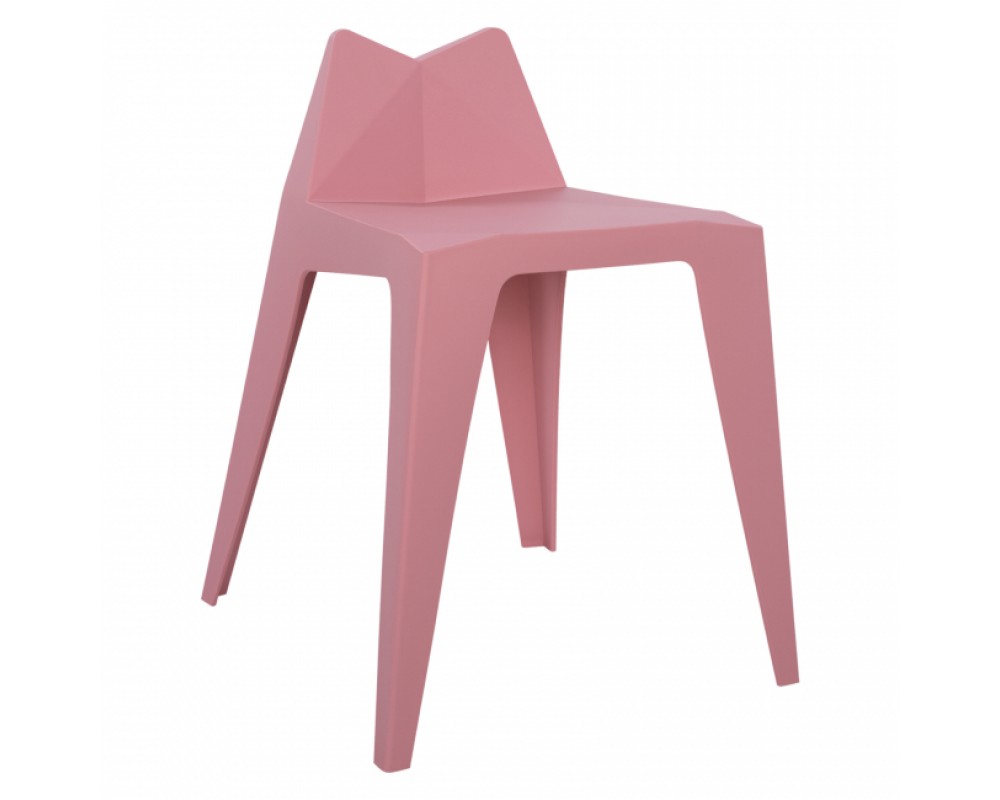 Табуретка 8002 от полипропилен в розов цвят - Детски столове/маси