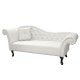 Канапе Chesterfield Niovi с ляв ъгъл 0702 в бял цвят - Дивани