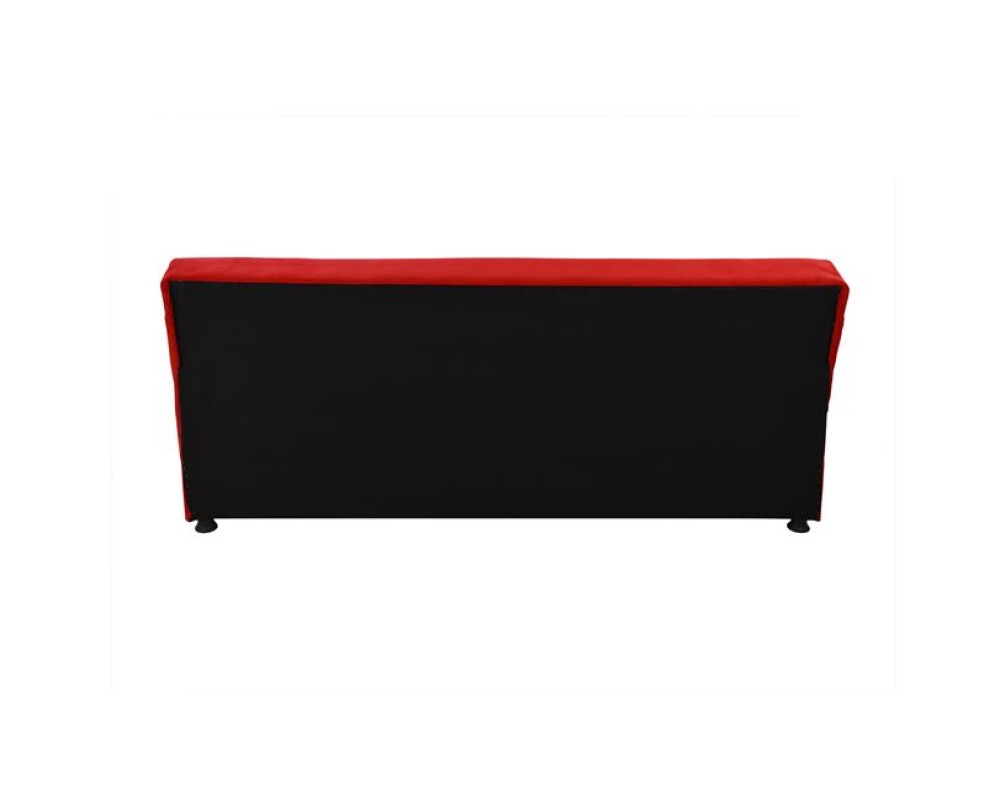 Триместен разтегателен диван EGE в червен цвят - Дивани