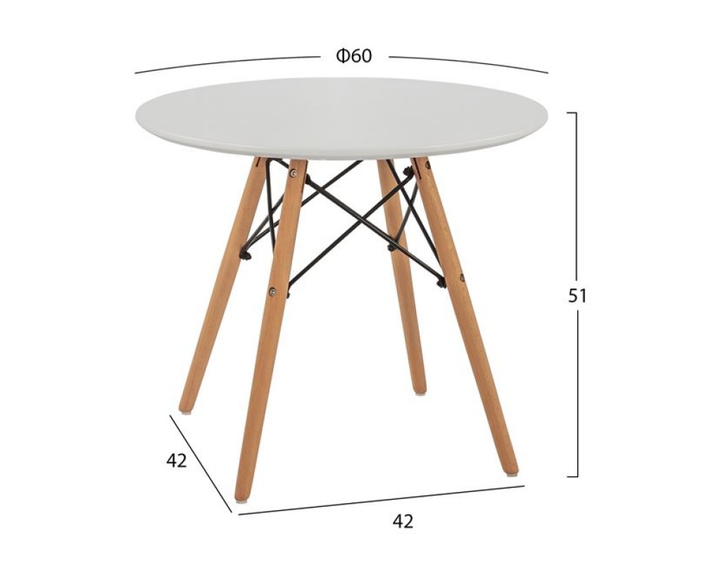 Детска маса 5101 в бял цвят - Детски столове/маси