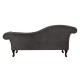 Канапе Chesterfield с ляв ъгъл 0710 в сив цвят - Дивани