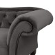 Канапе Chesterfield с ляв ъгъл 0710 в сив цвят - Дивани