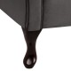 Канапе Chesterfield с ляв ъгъл 0710 в сив цвят - Дивани