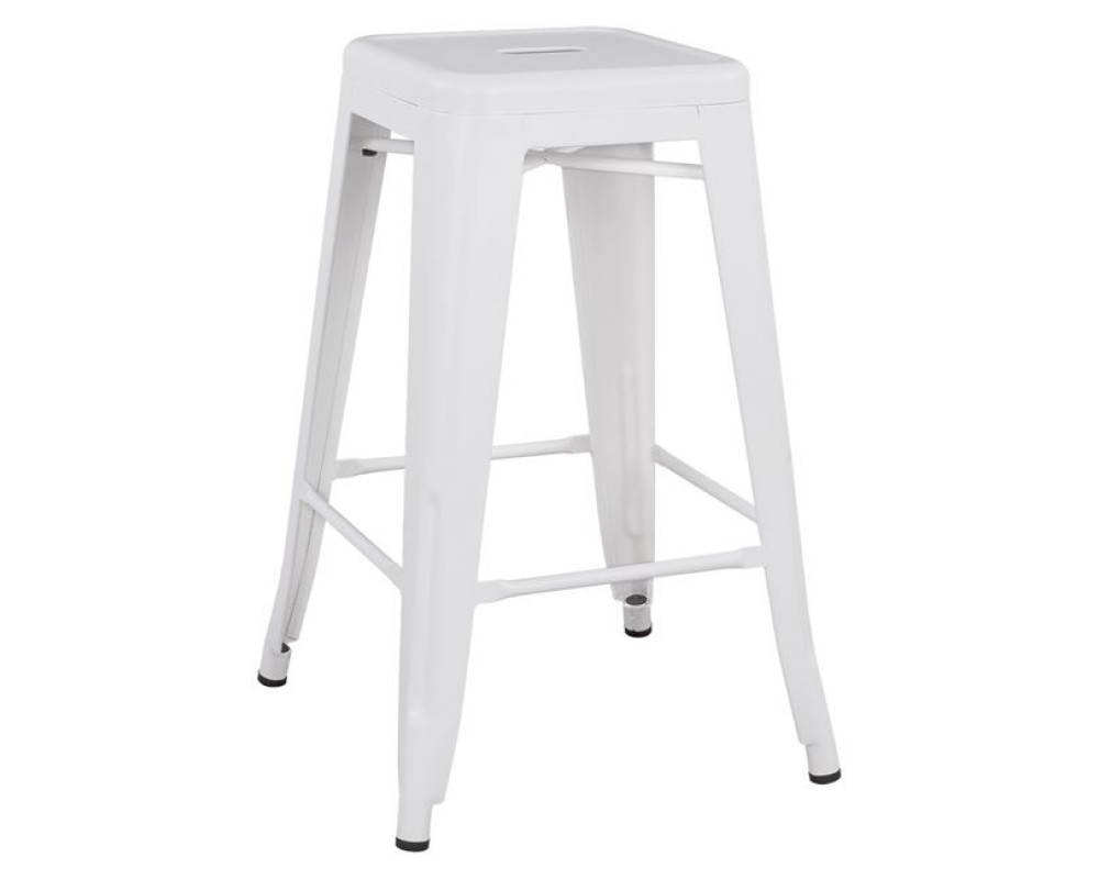 Бар стол Melita 7321 в бял цвят - Бар столове