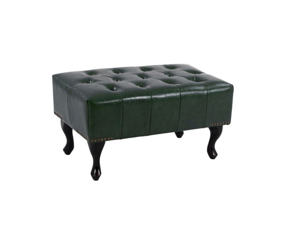 Табуретка Chesterfield 2608 в тъмнозелен цвят - Табуретки