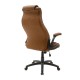 Manager office chair Bear pakoworld with pu brown tabac antique-black colour -