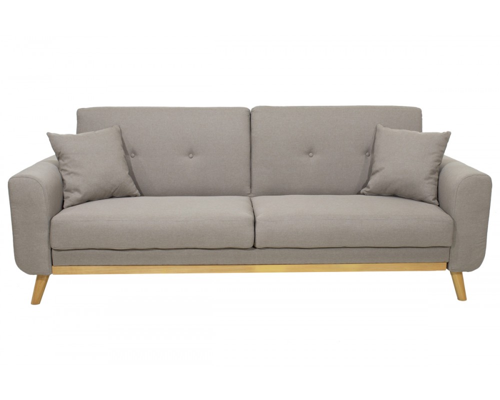 Разтегателен диван Carmelo в бежов цвят - Дивани