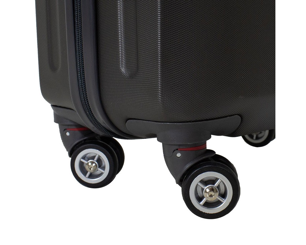 Комплект куфари Line 3 бр с твърди колела от ABS антрацит - Куфари и пътни чанти