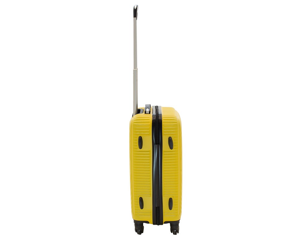 Ръчен куфар POLAR с 4 колела от ABS + PC жълт 38x22,5x57cm - Куфари и пътни чанти Ръчен куфар POLAR с 4 колела от ABS + PC жълт 38x22,5x57cm - Куфари и пътни чанти