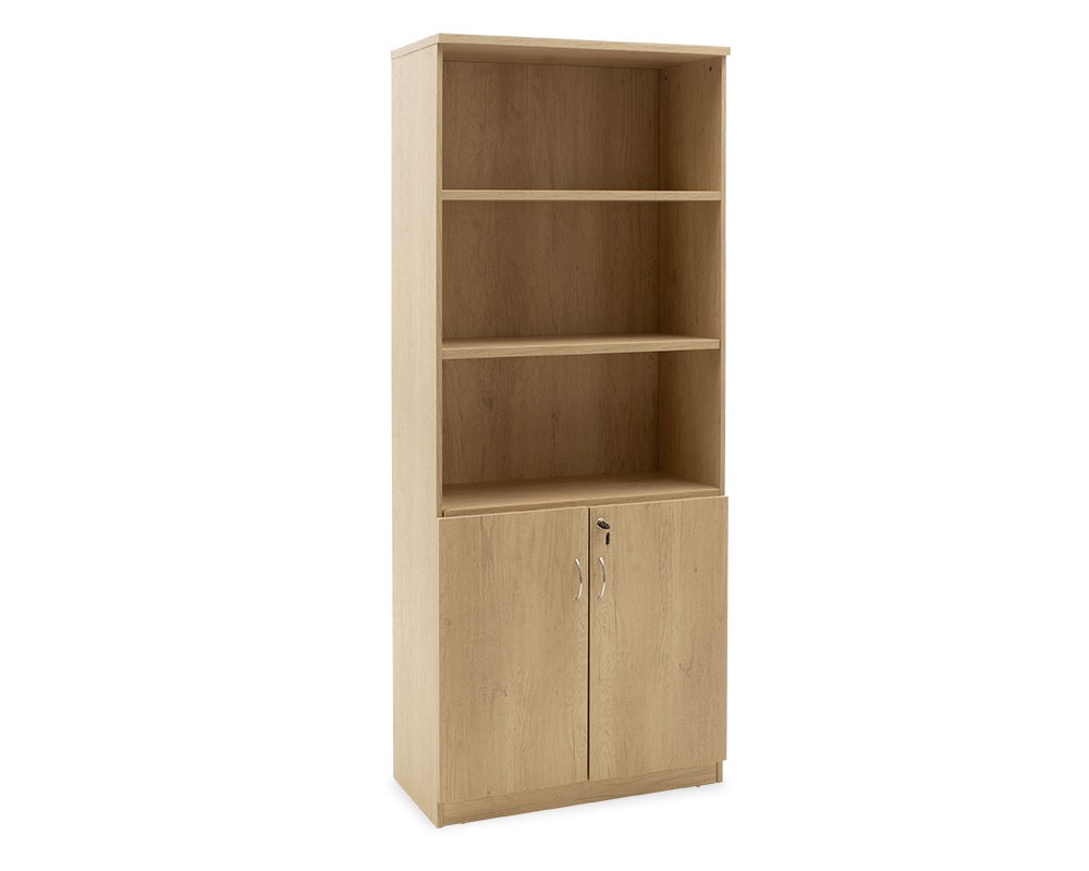 Офис библиотека професионална Amazon цвят sonoma 80x40x200cm - Витрини и бюфети