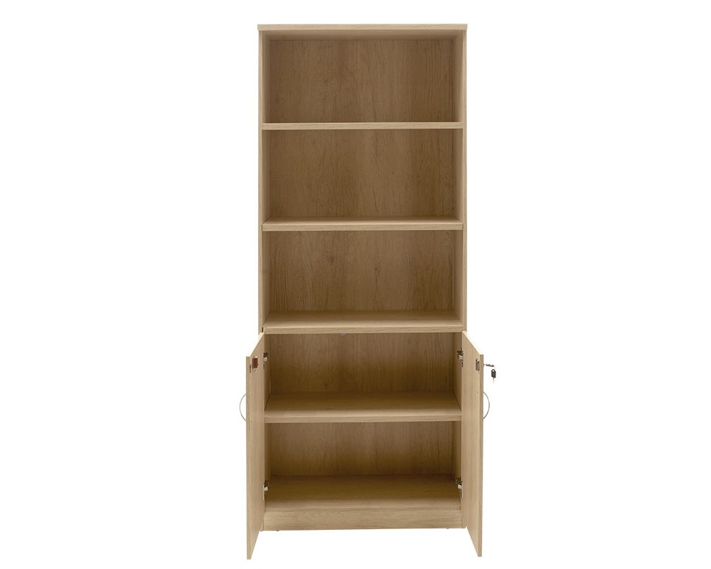 Офис библиотека професионална Amazon цвят sonoma 80x40x200cm - Витрини и бюфети