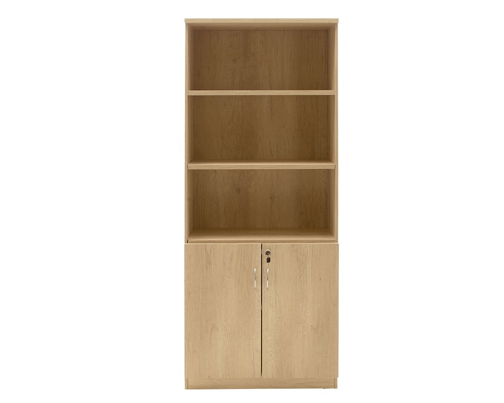 Офис библиотека професионална Amazon цвят sonoma 80x40x200cm - Витрини и бюфети