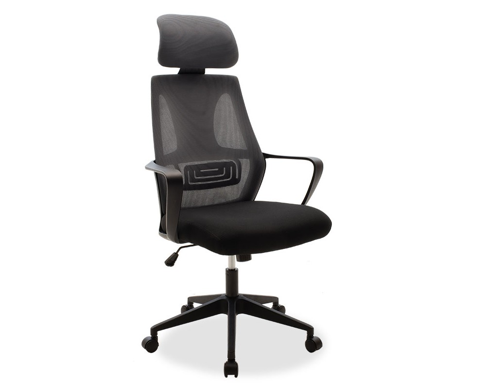 Офис стол Dolphin в черен цвят - Мениджърски столове