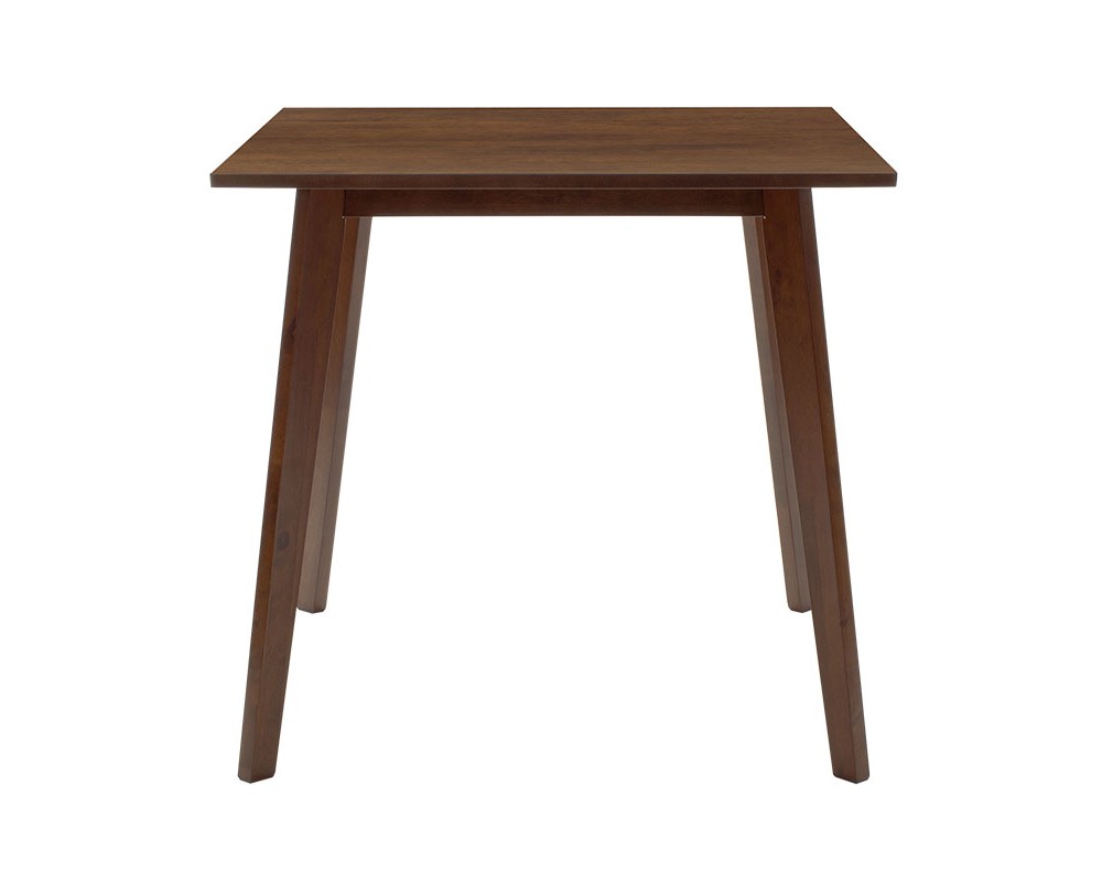 Трапезна маса Benson MDF с фурнир цвят орех 80x80x75cm - Трапезни маси