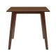 Трапезна маса Benson MDF с фурнир цвят орех 80x80x75cm - Трапезни маси