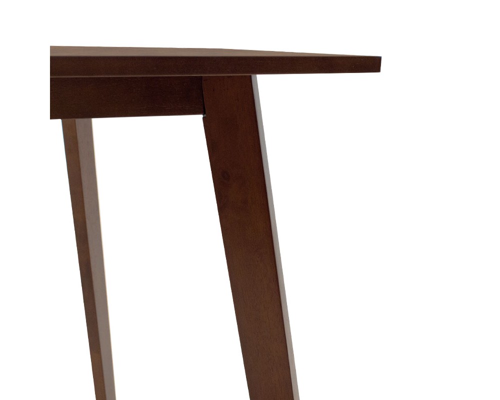 Трапезна маса Benson MDF с фурнир цвят орех 80x80x75cm - Трапезни маси