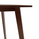 Трапезна маса Benson MDF с фурнир цвят орех 80x80x75cm - Трапезни маси
