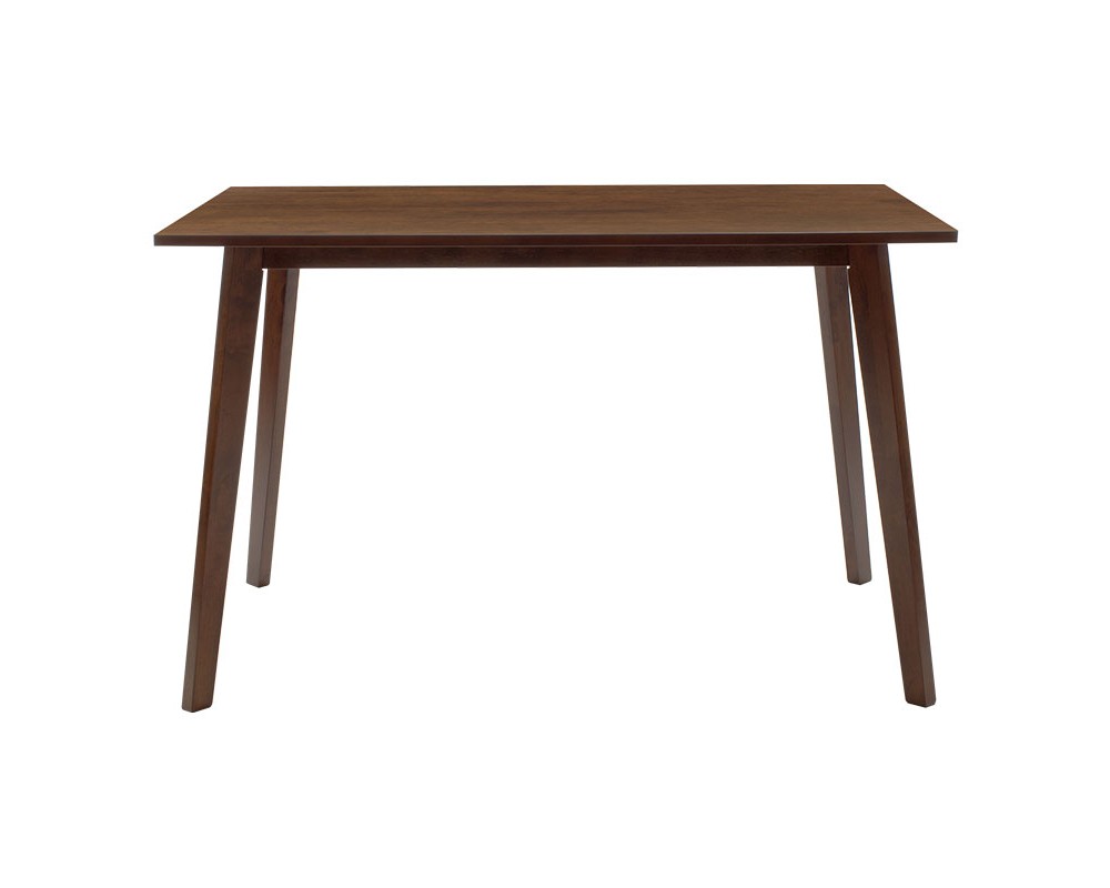 Трапезна маса MDF Benson с фурнир цвят орех 120x75x75cm - Трапезни маси