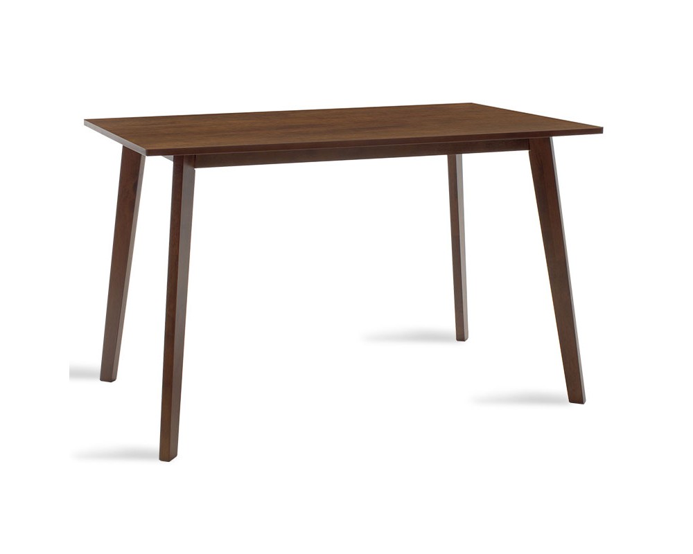 Трапезна маса MDF Benson с фурнир цвят орех 120x75x75cm - Трапезни маси