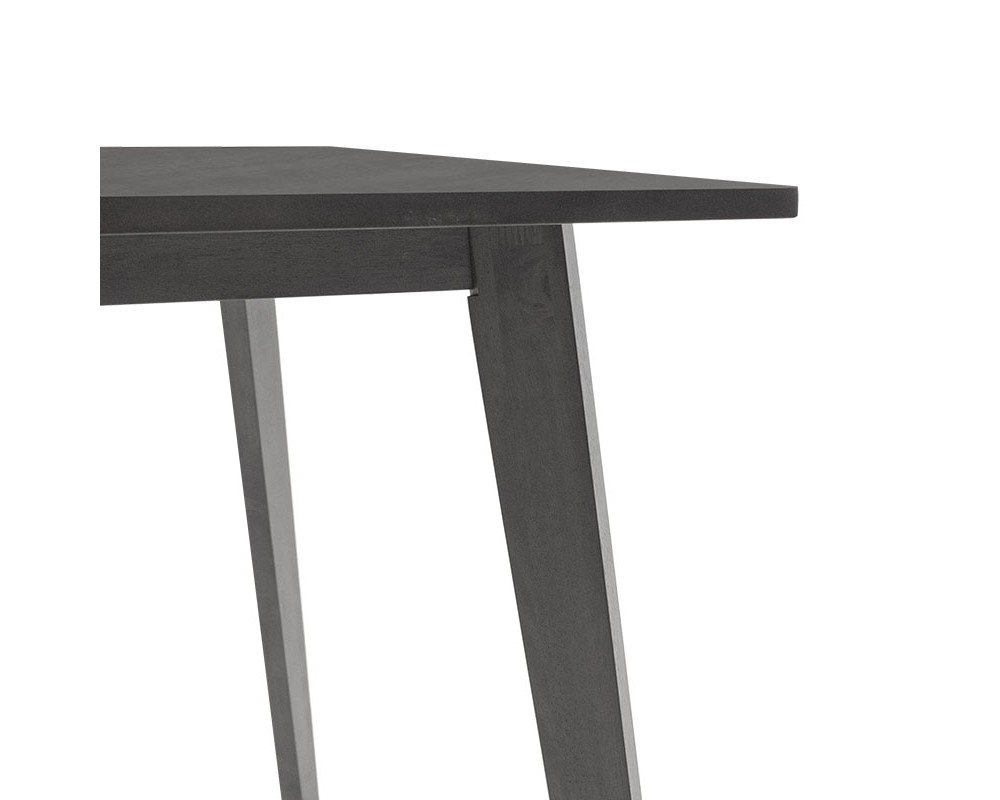 Трапезна маса Benson MDF  със сив фурнир 120x75x75cm - Трапезни маси