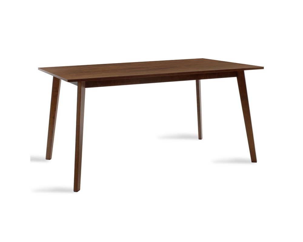 Трапезна маса Benson MDF с фурнир цвят орех 150x90x75cm - Трапезни маси