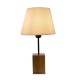 Дървена лампа 0106 в цвят екрю - Нощни лампи