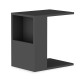 Coffee table Zane pakoworld in dark grey color 40x30x50cm - Coffee table Zane pakoworld in dark grey color 40x30x50cm -