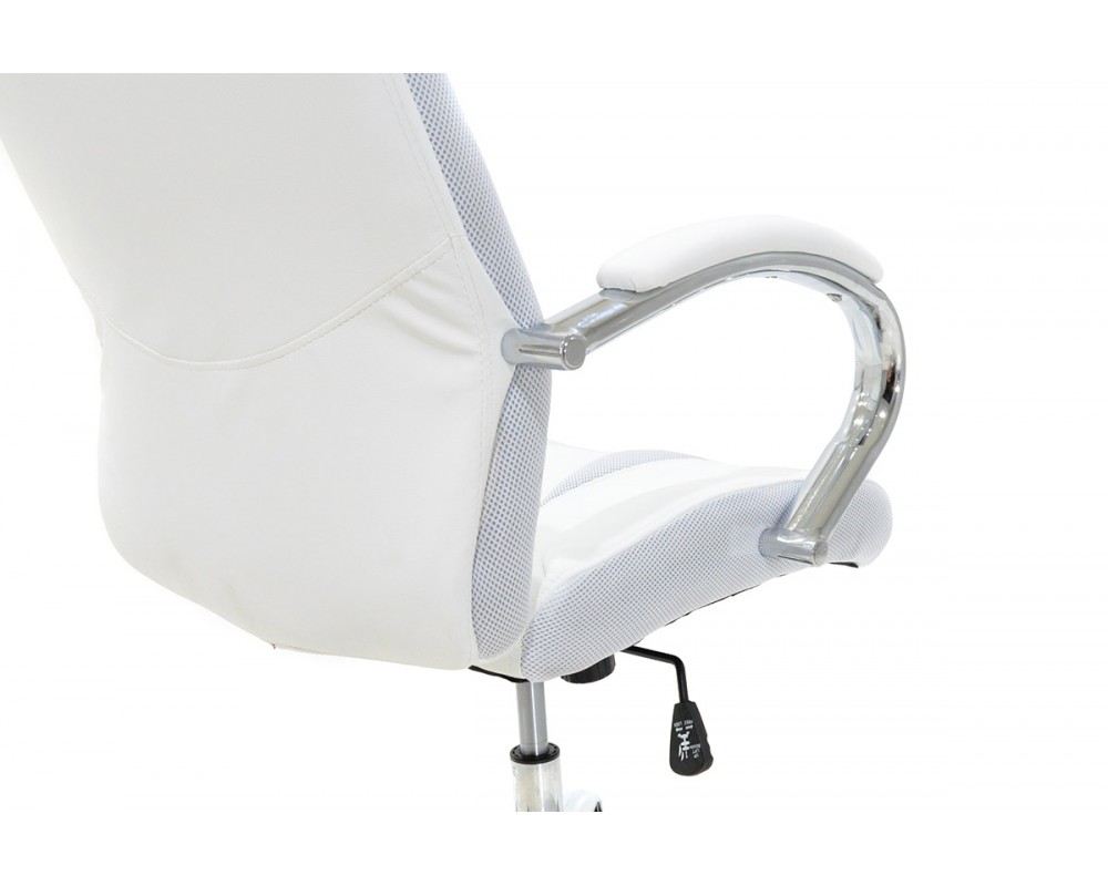 Офис стол Shark в бял цвят - Мениджърски столове
